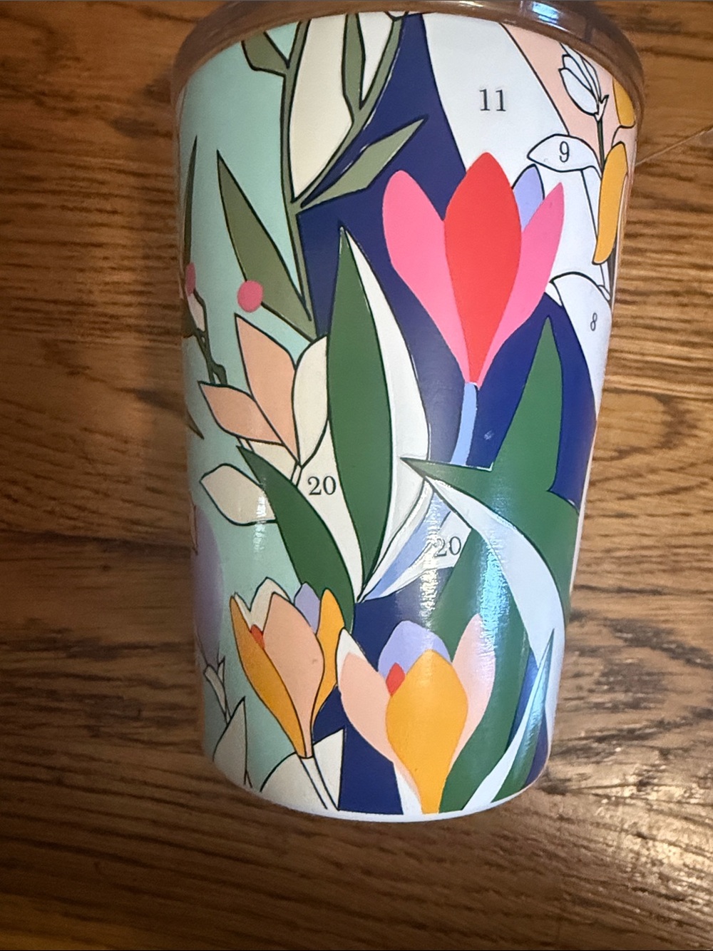 Kate spade paint by number Floral Insulated Tumbler with Lid - NWT - Picture 5 of 5